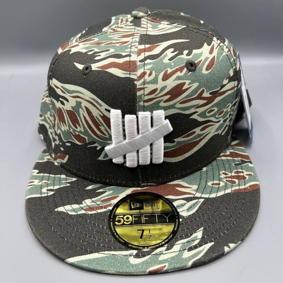 Undefeated Hat Men 7 1/2 Camo 59Fifty New Era Fitted Cap New